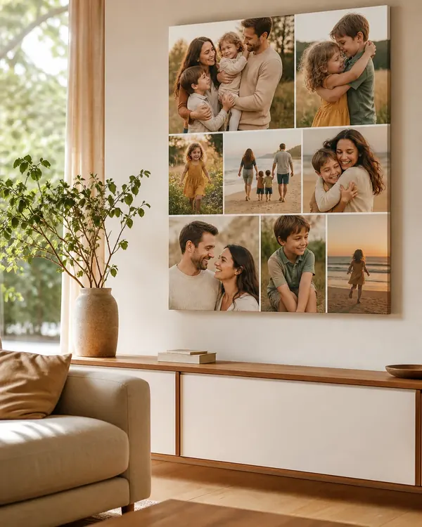 Collage di foto su tela